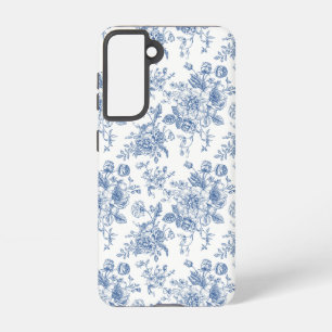 Coque Samsung Galaxy Motif de fleurs bleues