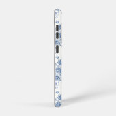 Coque Samsung Galaxy Motif de fleurs bleues (Côté droit)