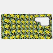 Coque Samsung Galaxy Motif de fleurs précieuses jaunes (Verso Horizontal)