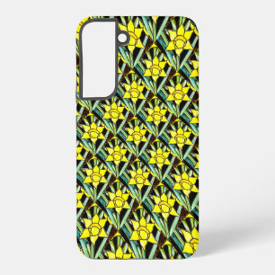 Coque Samsung Galaxy Motif de fleurs précieuses jaunes
