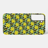 Coque Samsung Galaxy Motif de fleurs précieuses jaunes (Verso Horizontal)