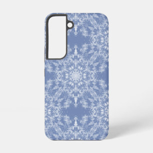 Coque Samsung Galaxy Motif de flocon de neige fractal ajouré abstrait s