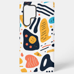 Coque Samsung Galaxy Motif de formes organiques de style Memphis abstra