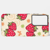 Coque Samsung Galaxy Motif de fraises (Côté gauche)
