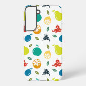 Coque Samsung Galaxy Motif de fruits, Plum, Orange, Citron, Poire, Pomm (Verso)