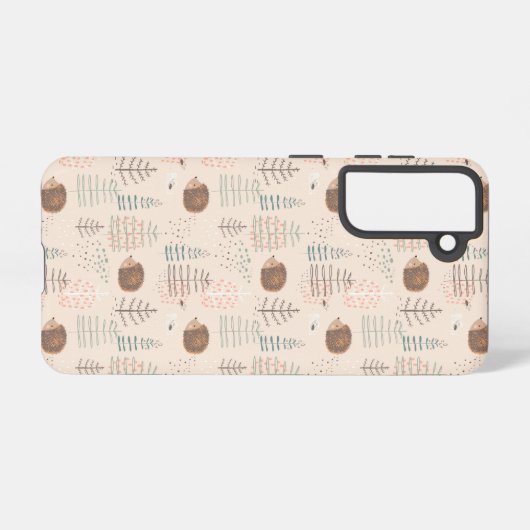 Coque Samsung Galaxy Motif de hérisson de bois mignon (Verso Horizontal)