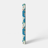 Coque Samsung Galaxy Motif de jardin floral blanc (Côté gauche)