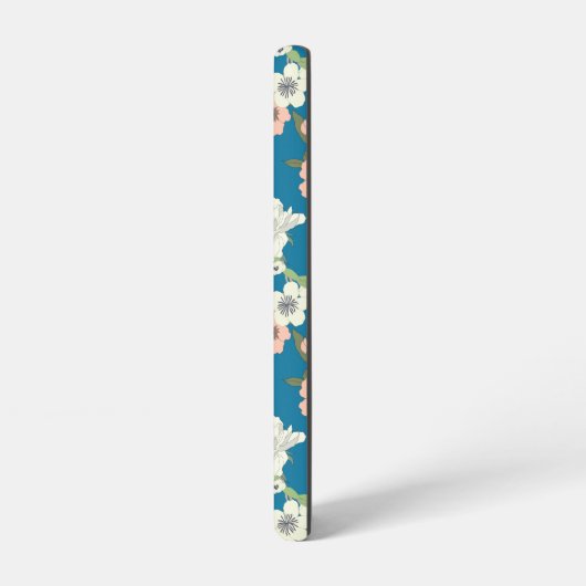 Coque Samsung Galaxy Motif de jardin floral blanc (Côté gauche)