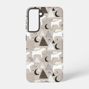 Coque Samsung Galaxy Motif de l'ours de bois du mignon Doodland