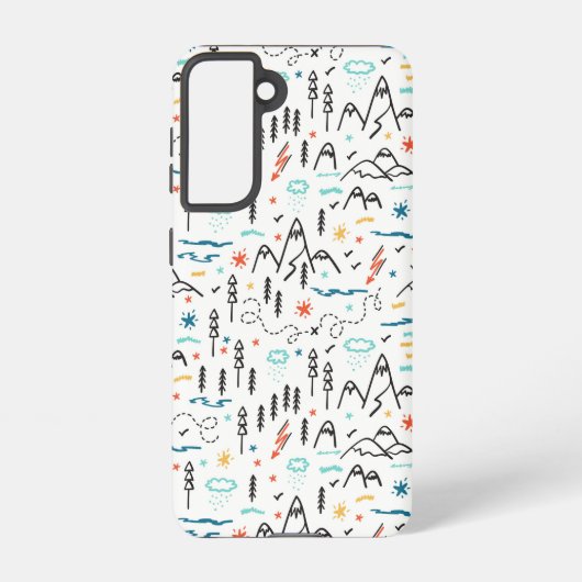 Coque Samsung Galaxy Motif de montagne (Verso)
