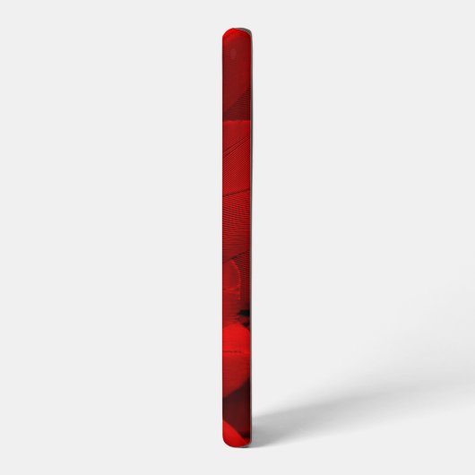 Coque Samsung Galaxy Motif de plumes d'aile rouge (Côté gauche)