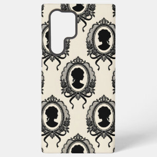Coque Samsung Galaxy Motif de silhouette de camée gothique
