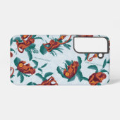 Coque Samsung Galaxy Motif de singes joueurs du Lotus Blanc (Verso Horizontal)