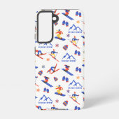 Coque Samsung Galaxy Motif de snowboard de Sunday River Maine (Verso)