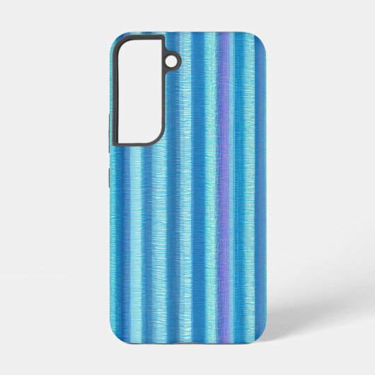 Coque Samsung Galaxy Motif de texture verticale bleu éthérée et violet (Verso)