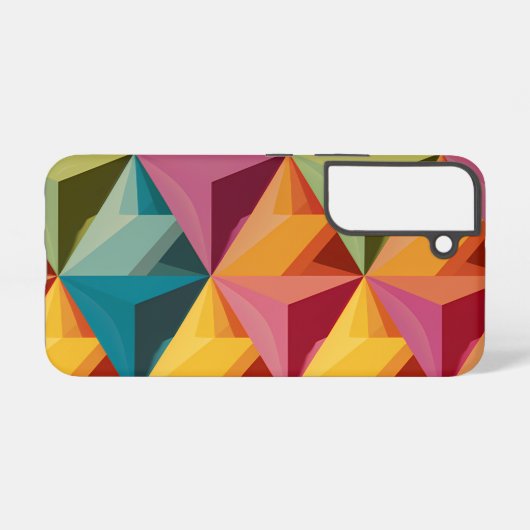 Coque Samsung Galaxy Motif de triangle géométrique gras (Verso Horizontal)