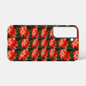 Coque Samsung Galaxy Motif des Tulipes rouges (Verso Horizontal)