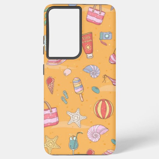 Coque Samsung Galaxy Motif d'été (Verso)