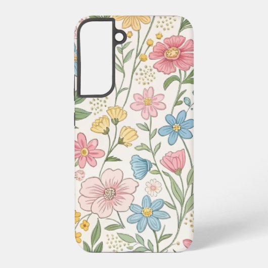Coque Samsung Galaxy Motif d'été floral fleur sauvage (Verso)