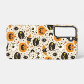 Coque Samsung Galaxy Motif d'Halloween rétro (Verso Horizontal)