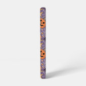 Coque Samsung Galaxy Motif d'Halloween violet Jack-O-lanterne (Côté gauche)