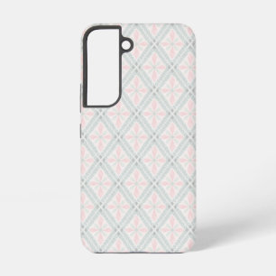 Coque Samsung Galaxy Motif diamant pastel vert et rose
