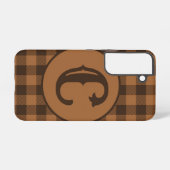 Coque Samsung Galaxy Motif d'impression Cosy Brown Plaid Buffalo (Verso Horizontal)
