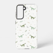 Coque Samsung Galaxy Motif Dinosaure Vert (Verso)