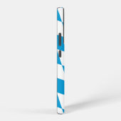 Coque Samsung Galaxy Motif Drapeau Diamant Bavière bleu et blanc (Côté droit)