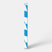 Coque Samsung Galaxy Motif Drapeau Diamant Bavière bleu et blanc (Côté gauche)