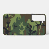 Coque Samsung Galaxy Motif du camouflage vert militaire (Verso Horizontal)