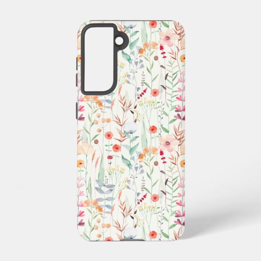 Coque Samsung Galaxy Motif du jardin de fleurs Pastel (Verso)