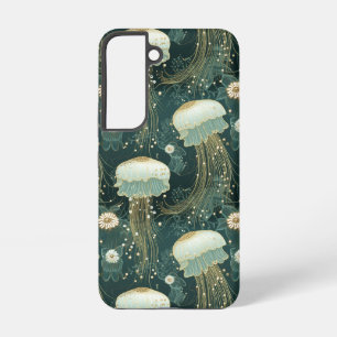 Coque Samsung Galaxy Motif élégant de méduse - Nom personnalisé