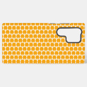 Coque Samsung Galaxy Motif en nid d'abeille ovale orange doré tendance (Verso Horizontal)