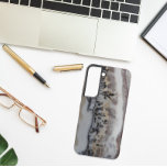 Coque Samsung Galaxy Motif en pierre de taille Dendritic Agate<br><div class="desc">Protégez votre téléphone Samsung Galaxy S22 avec ce boîtier de téléphone branché qui présente une image des motifs complexes d'une dalle de pierre Dendritic Agate. Sélectionnez votre style de téléphone. Une excellente idée cadeau pour le collectionneur de roches ! Pour les autres marques de téléphone, vous devrez customiser coque pour...</div>