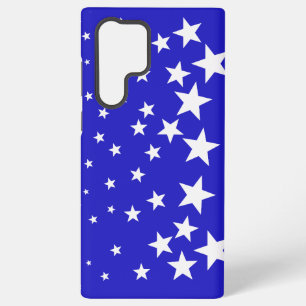 Coque Samsung Galaxy Motif étoile blanche sur arrière - plan bleu