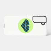 Coque Samsung Galaxy Motif feuille de palme verte (Verso Horizontal)