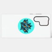 Coque Samsung Galaxy Motif feuille de palme verte (Verso Horizontal)