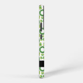 Coque Samsung Galaxy Motif feuille, Feuilles verts, votre nom (Côté droit)