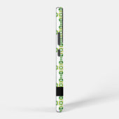 Coque Samsung Galaxy Motif feuille, Feuilles verts, votre nom (Côté droit)