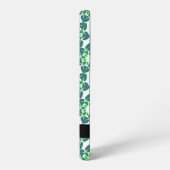 Coque Samsung Galaxy Motif feuille, Feuilles verts, votre nom (Côté gauche)