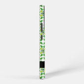 Coque Samsung Galaxy Motif feuille, Feuilles verts, votre nom (Côté droit)