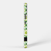 Coque Samsung Galaxy Motif feuille, Feuilles verts, votre nom (Côté droit)