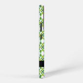 Coque Samsung Galaxy Motif feuille, Feuilles verts, votre nom (Côté droit)