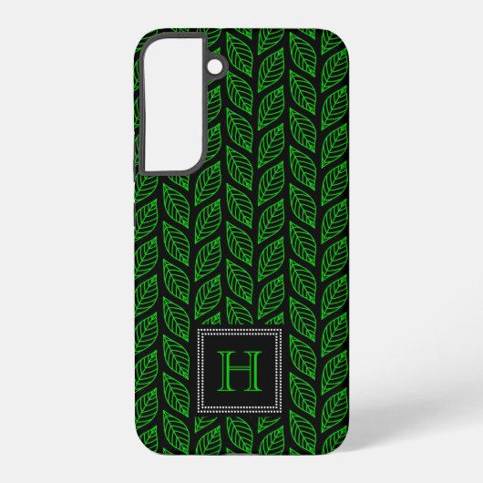 Coque Samsung Galaxy Motif Feuille verte (Verso)