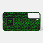 Coque Samsung Galaxy Motif Feuille verte (Verso Horizontal)