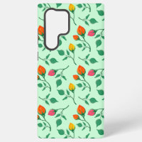 Motif floral avec fleurs roses colorées