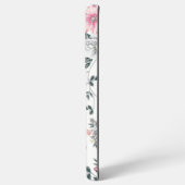 Coque Samsung Galaxy Motif floral rose jaune (Côté gauche)