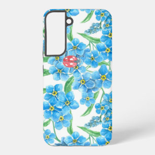 Coque Samsung Galaxy Motif floral sans couture de myosotis