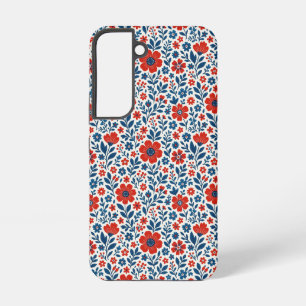 Coque Samsung Galaxy Motif floral sur le thème des États-Unis/Américain
